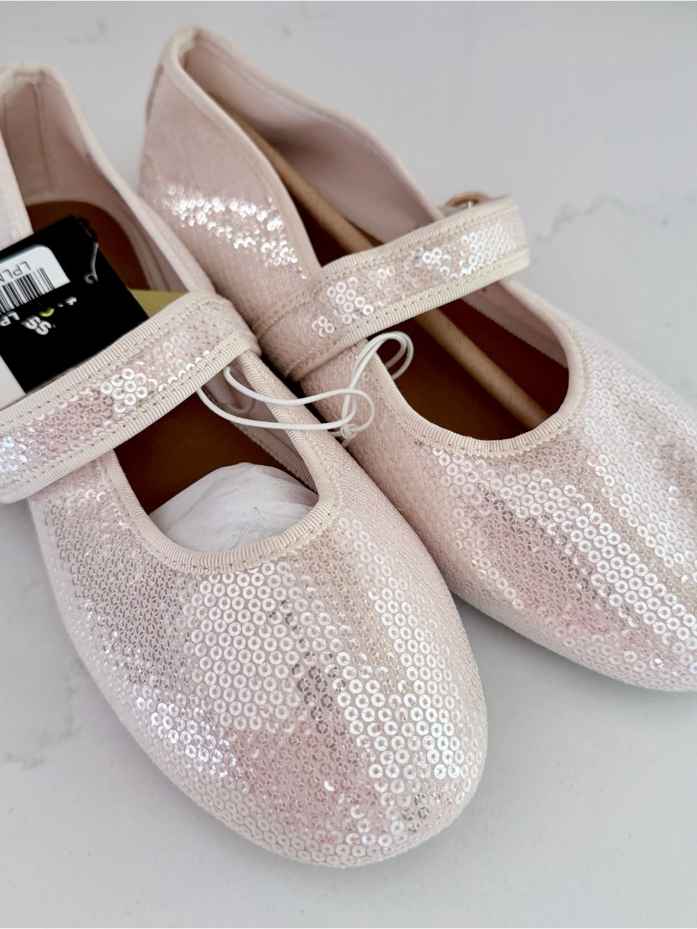 art class Pink Sequin Mary Jane Flats